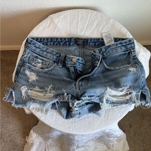 Abercrombie & Fitch Blue Denim Shorts